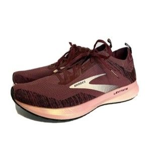 Brooks Levitate 4 Sneakers Womens 10.5 Maroon Burgundy Pink Running
